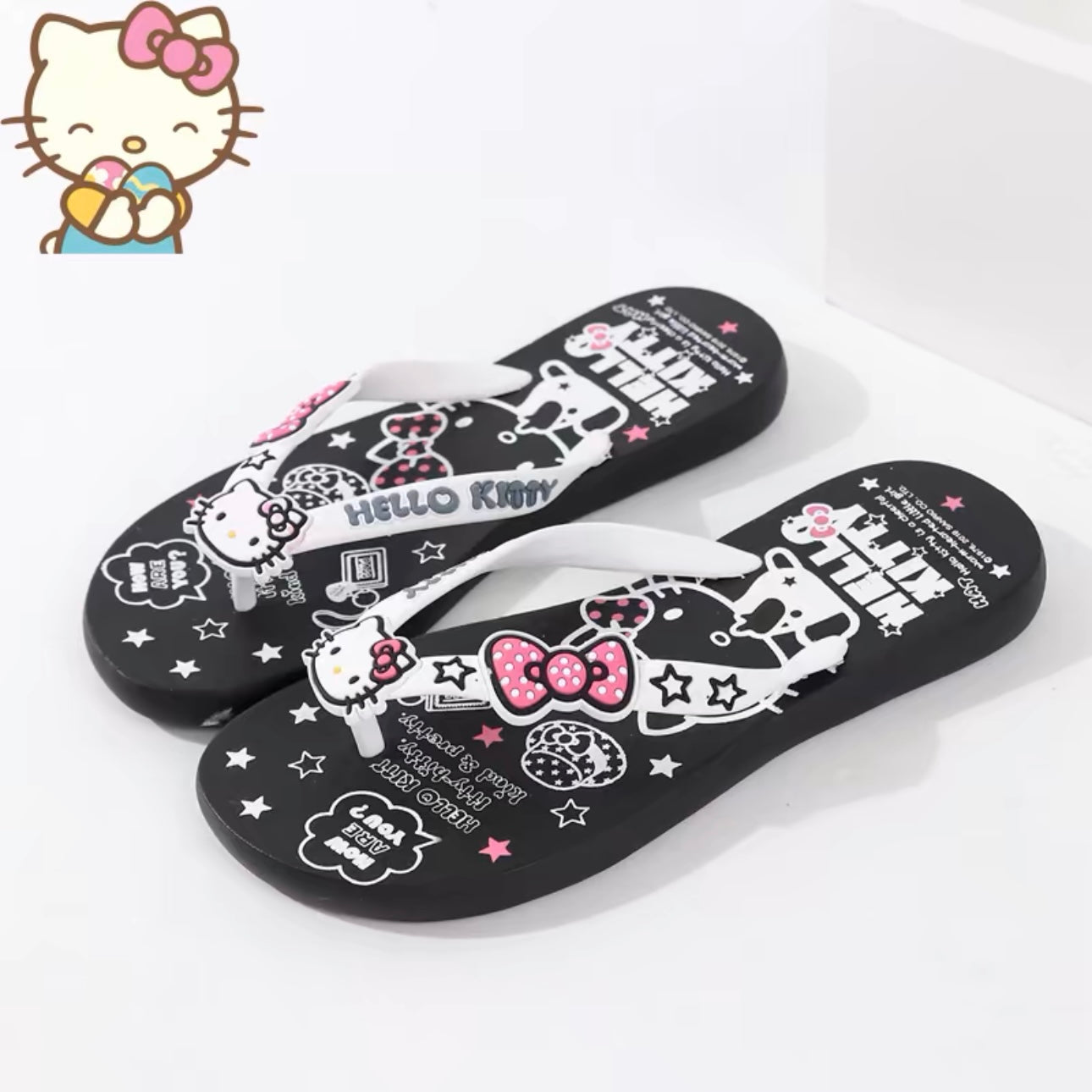 Hellokitty Women Beach Summer Flip Flop Sandals