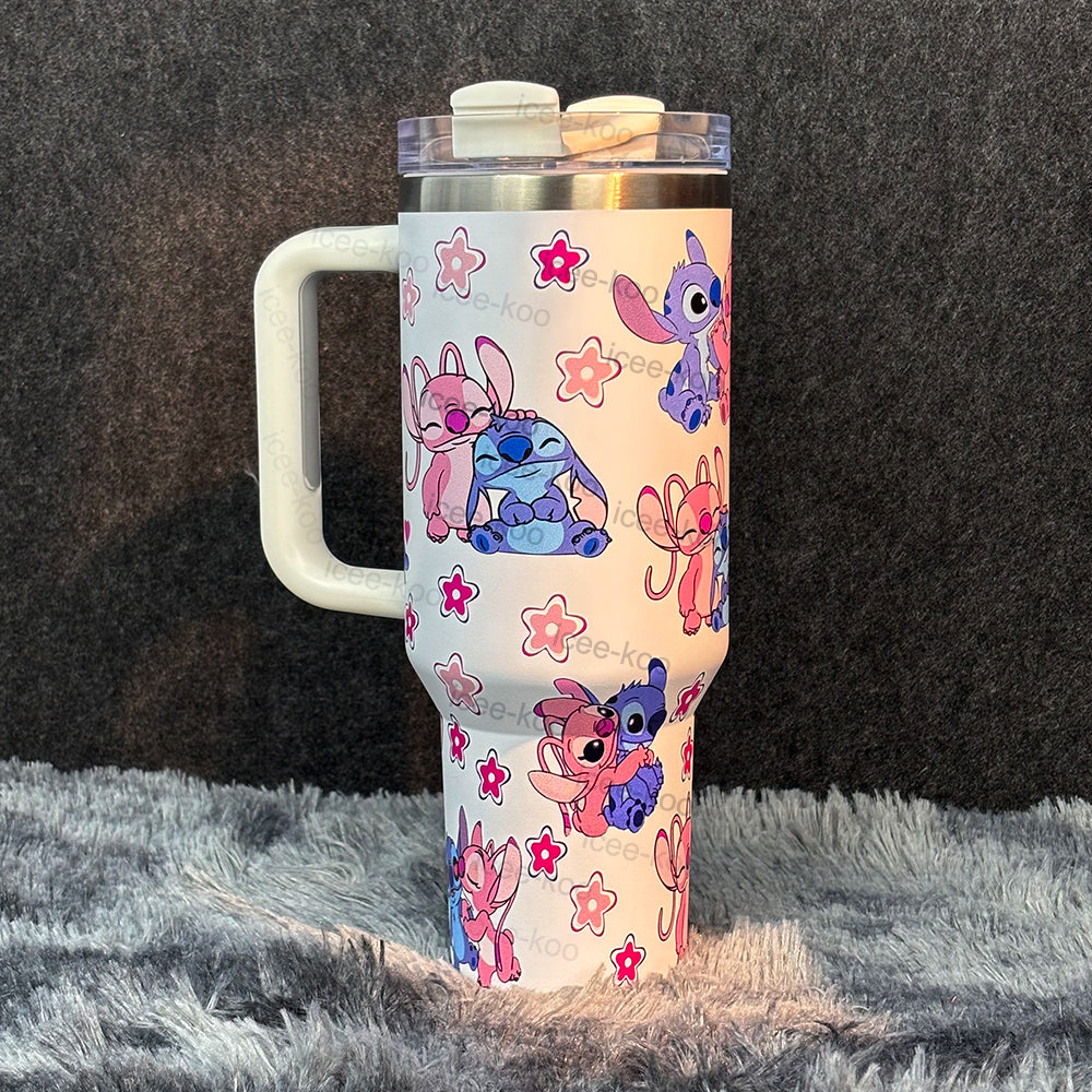 40oz White Duck Stitch Stainless Steel Vacuum Insulated Tumbler 🚢Free Shipping🚢
