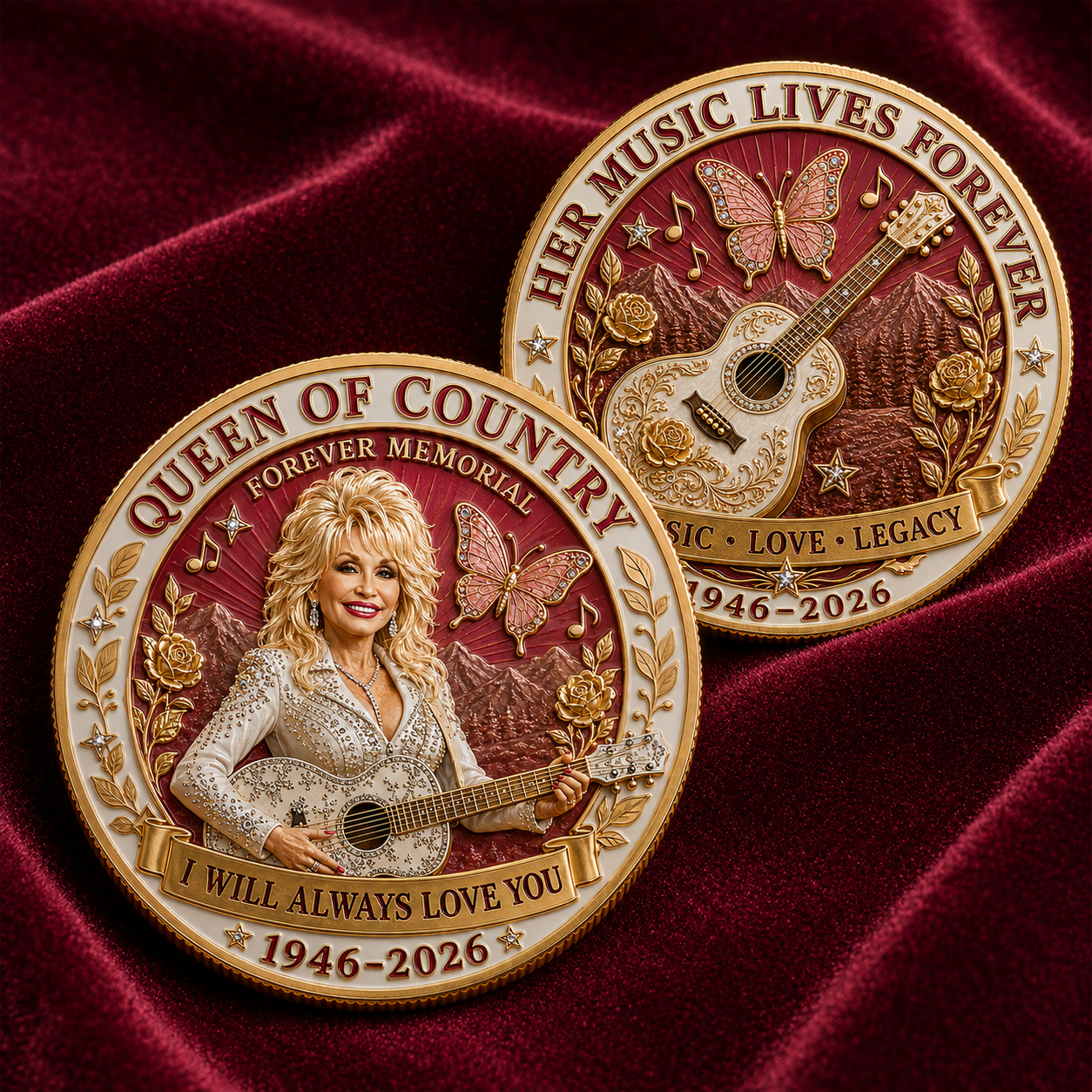 Dolly Parton Forever Memorial 1946-2026 Commemorative Coin