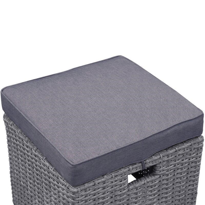 Burgas Wicker/Rattan 7 - Person Seating Group with Cushions
