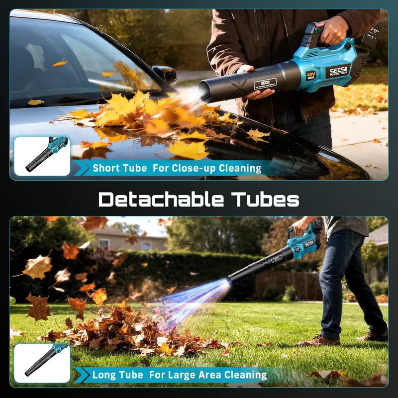 🔥Last Chance Sale🔥40V Cordless Electric Leaf & Snow Blower - Brushless Motor, 680 CFM/210 MPH