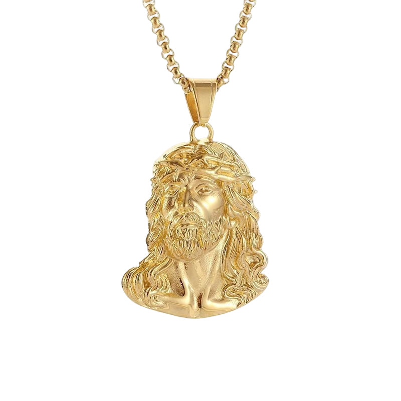 ⏳Limited-time 35% off⏰Jesus Head Pendant Necklace✝️📿