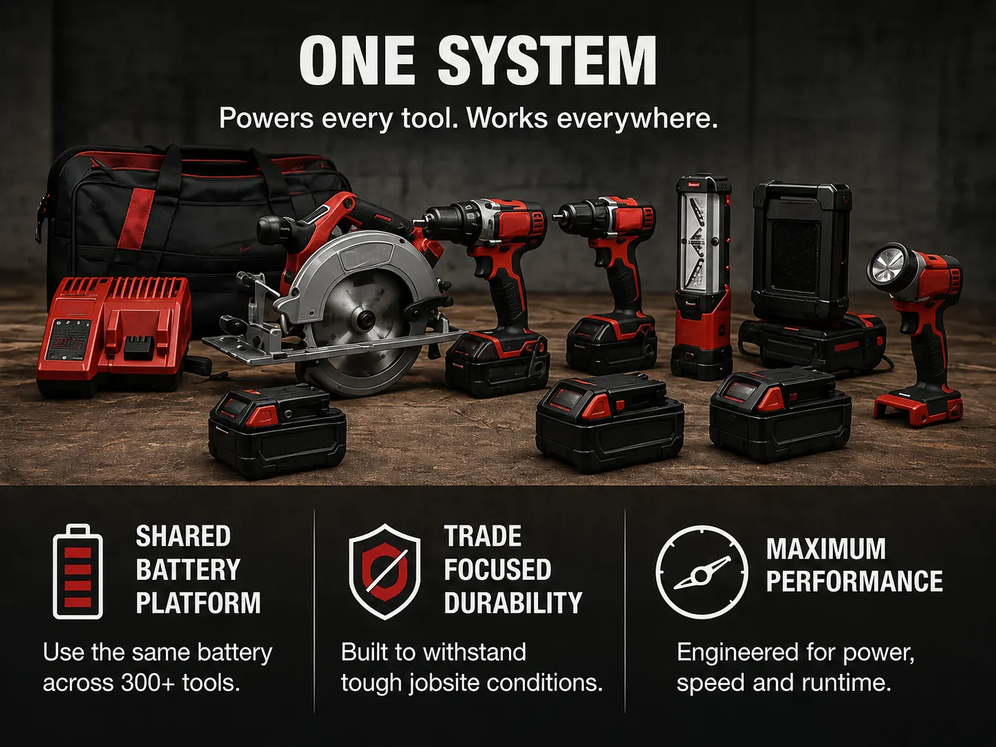 ⚡️18V Cordless Power Tool Combo Kit – Professional Tools for Home & Workshop