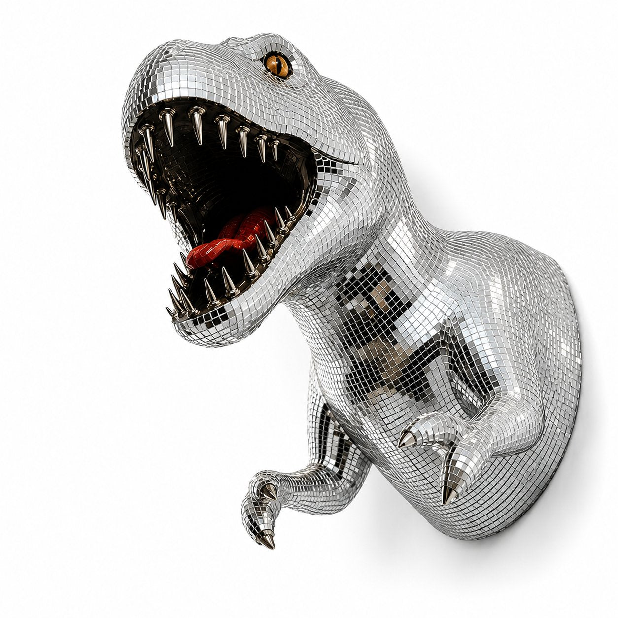 Disco Rex Mirrored Wall Sculpture