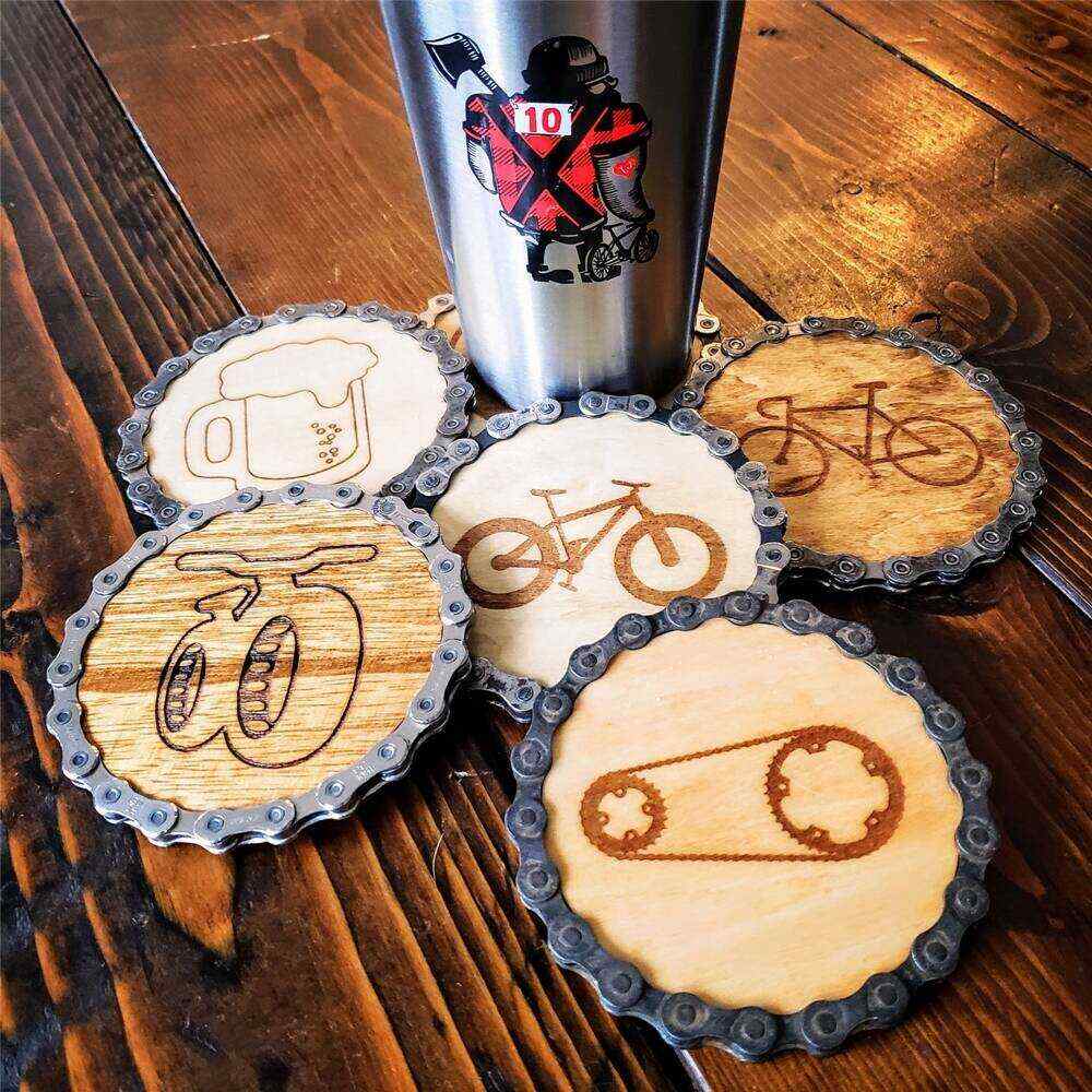 Bicycle Themed Coasters