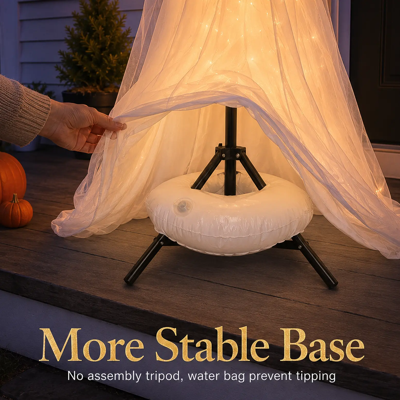 5Ft Halloween Ghost Decorations, 2-Pack Outdoor/Indoor