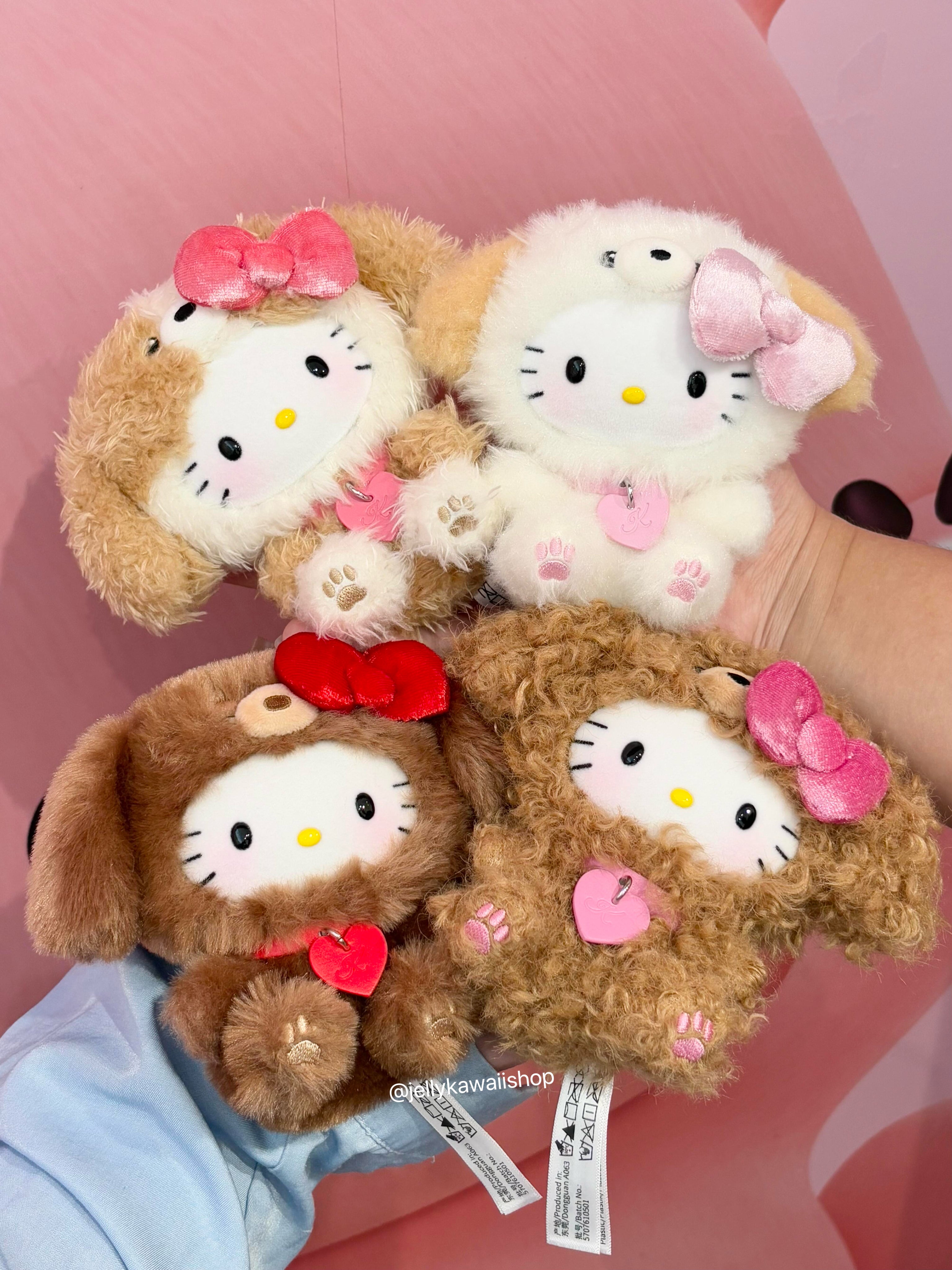 Hello Kitty Puppy Party Series Plush Keychain Blind Box