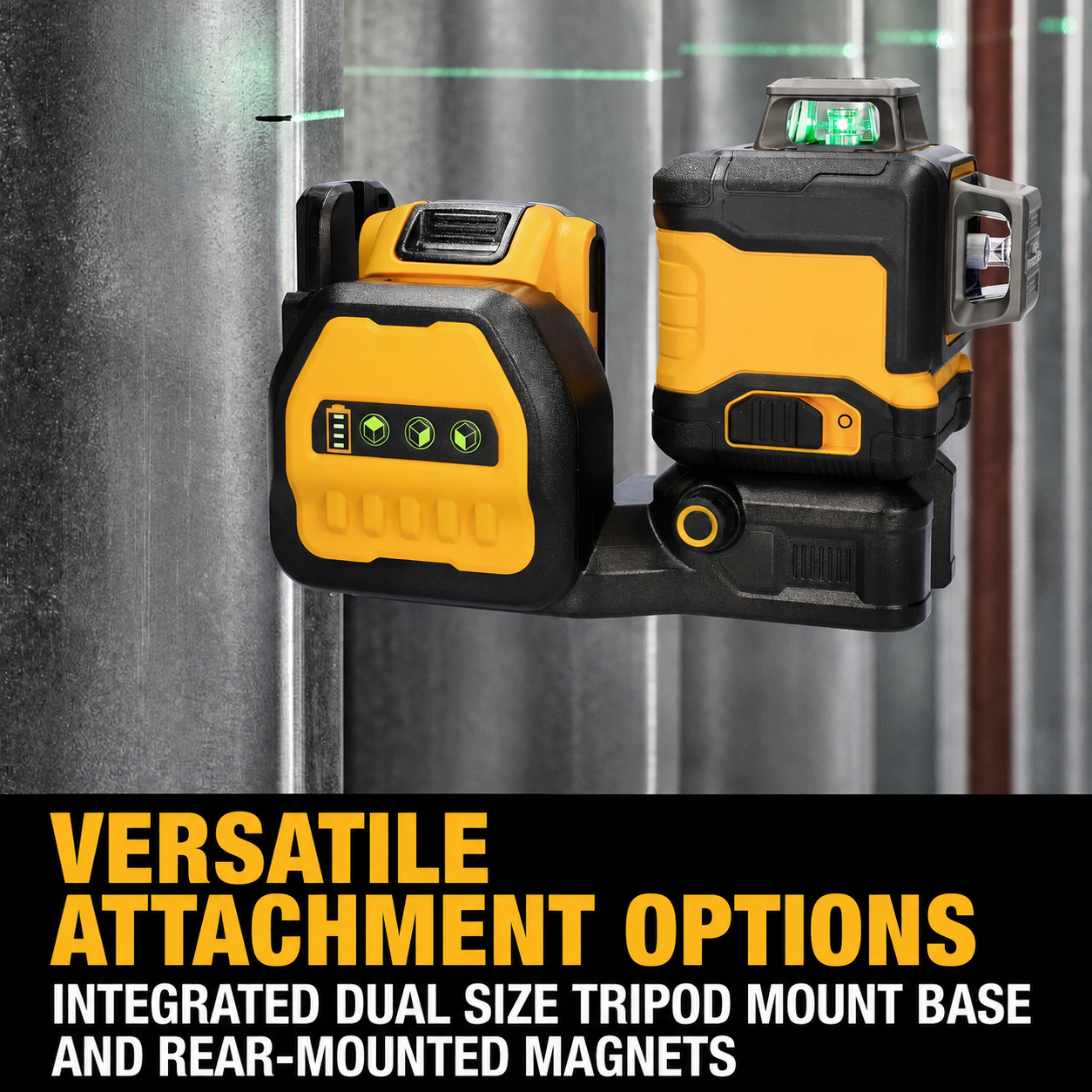 🔥Flash Sale🔥 High-Precision 3×360° Green Beam Laser Level Kit with Battery & Charger Included