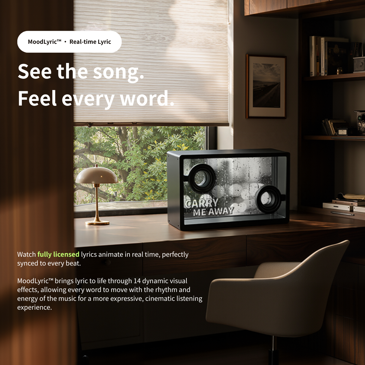 🏭 Factory Promotion – AI Lyric Transparent Speaker, See Your Music Come Alive 🎶✨