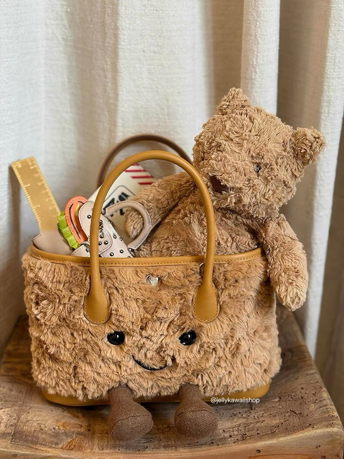Girly Plush Fluffy Bag Handbags Tote Bag