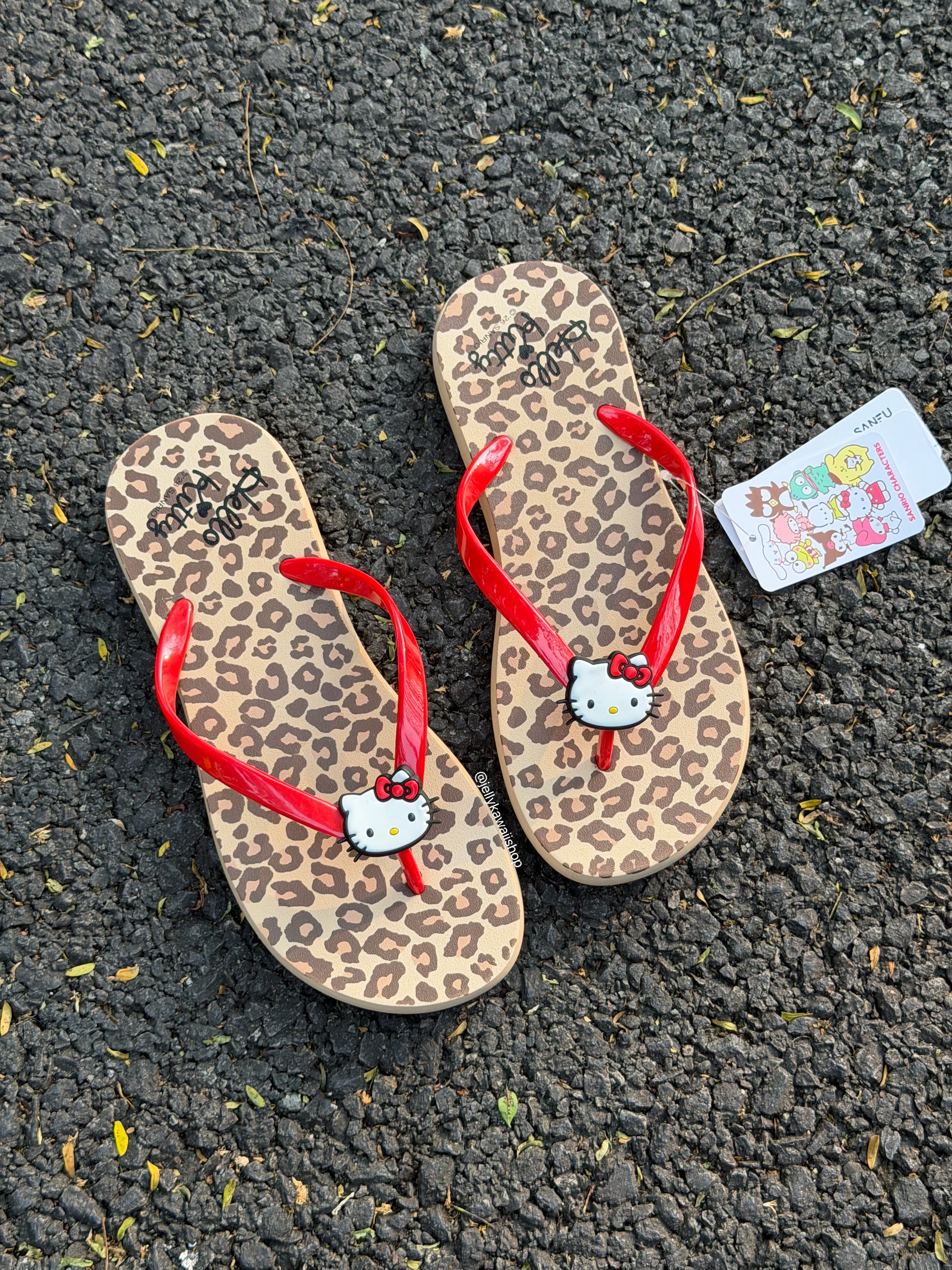 Hellokitty PVC Casual Slim Flip Flop Sandals Shower Shoes