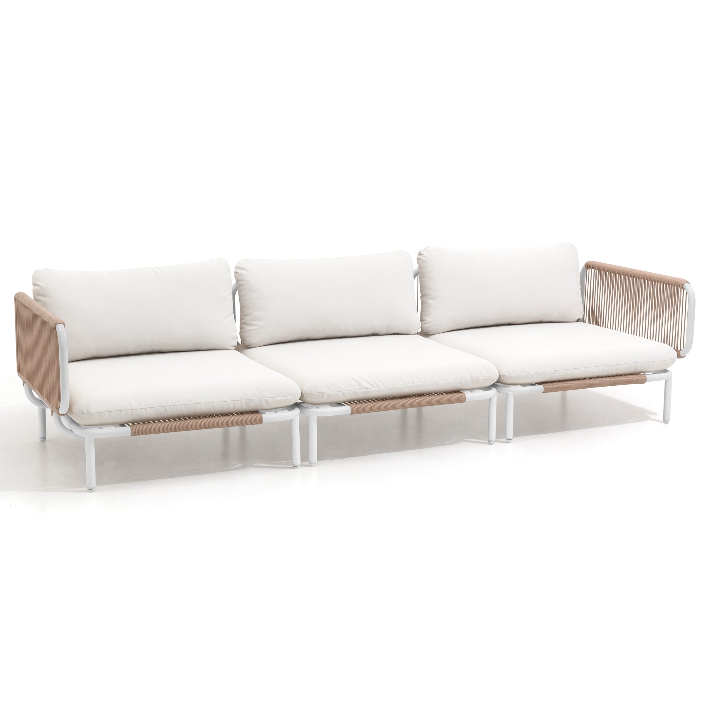 Outdoor Cushioned Sectional Sofa Chat Set Patio Furniture Conversation Set, Free Combination