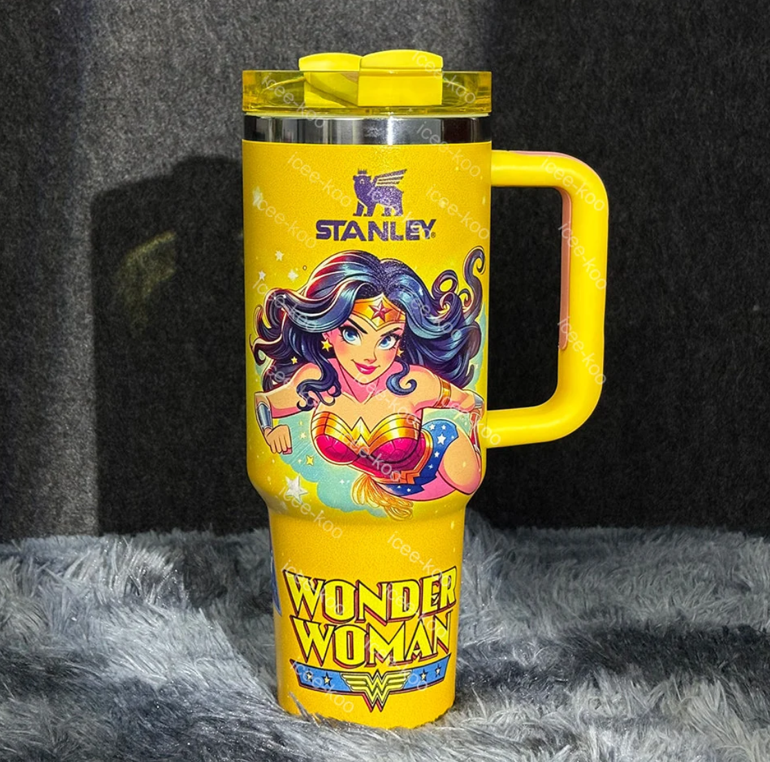Limited Stock Only $35.99 Final Clearance Sparkly Cartoon Print 40oz Insulated Tumbler