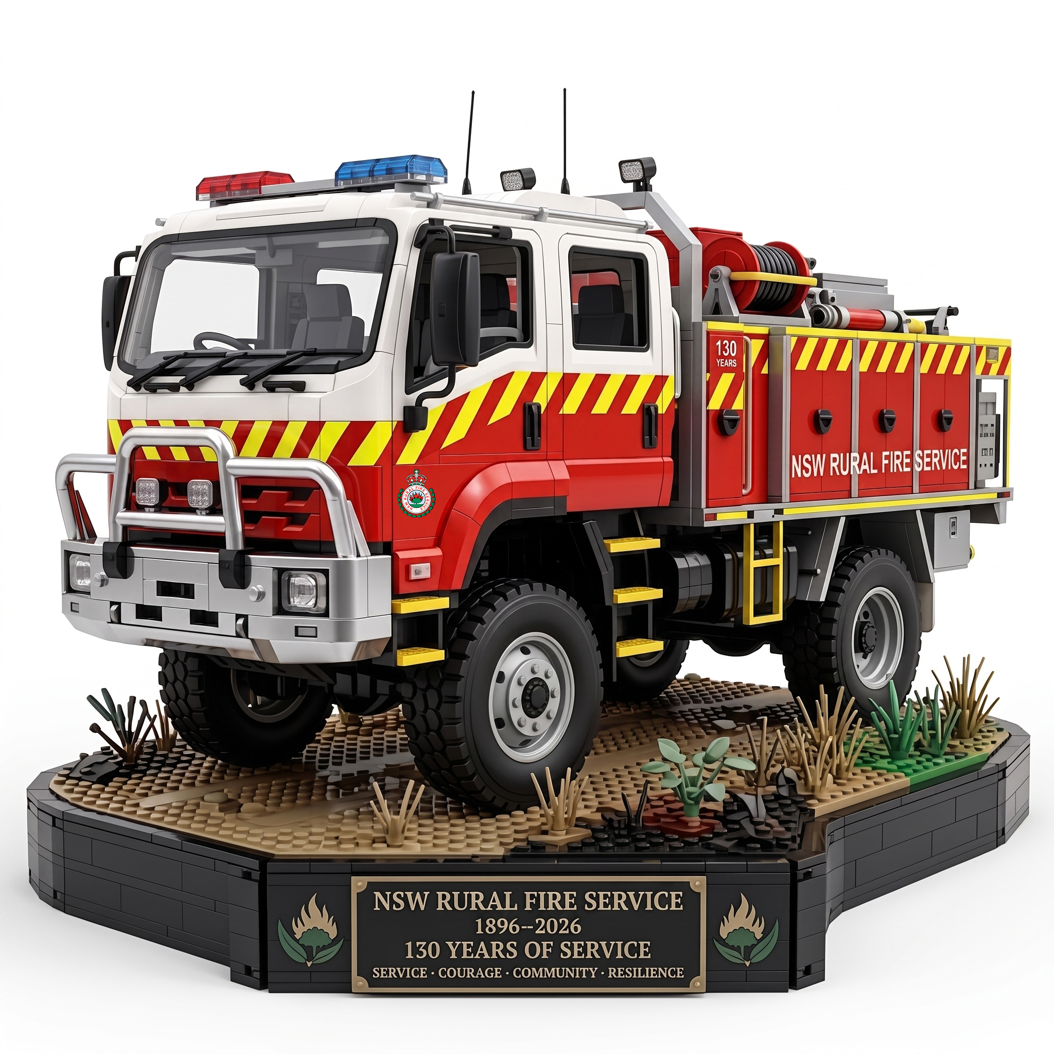 130th Anniversary Brick-built Fire Truck