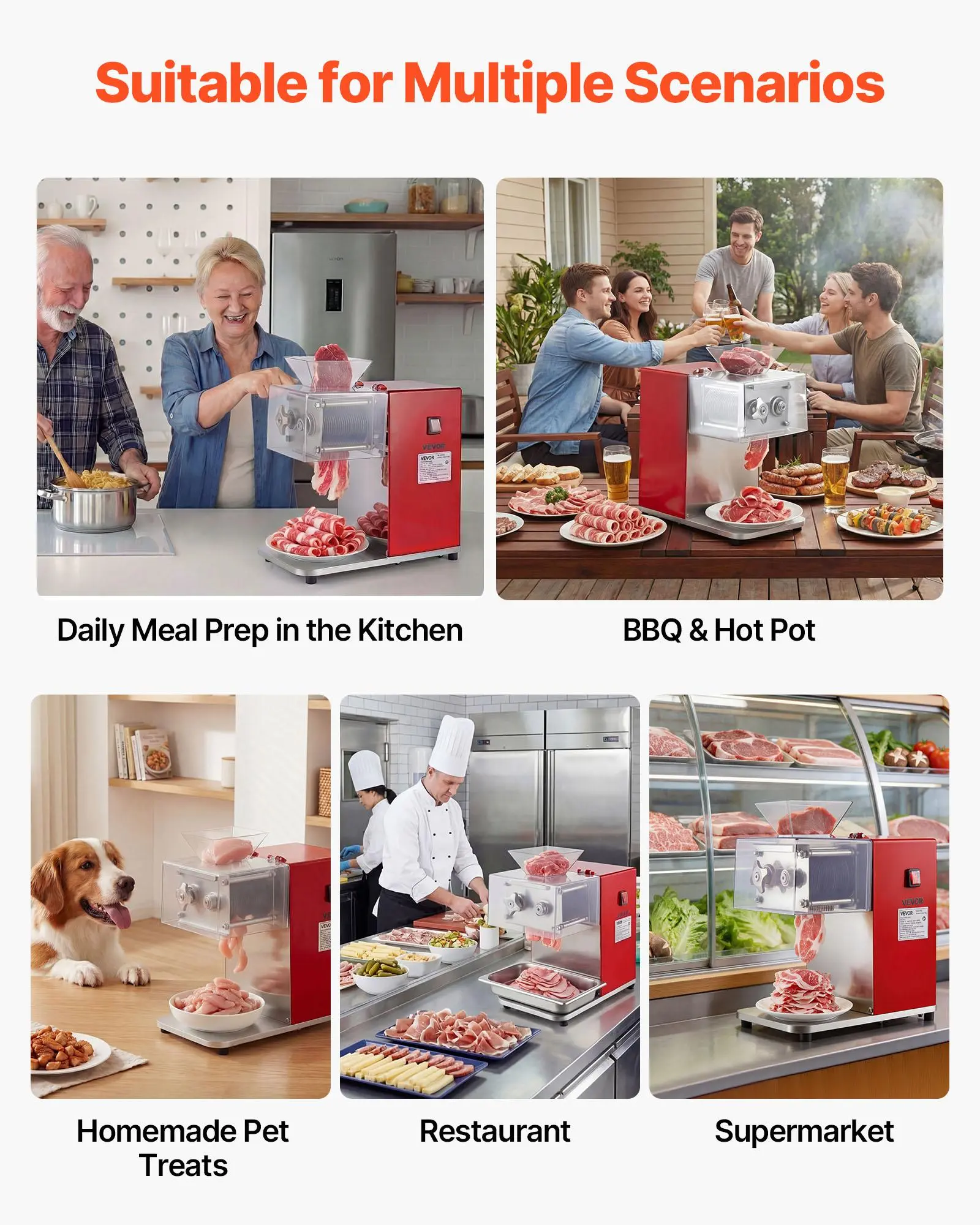 Commercial meat cutter use scenarios