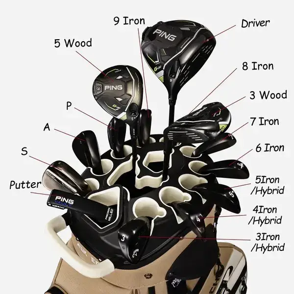 Golf Cart Bag with 14 Dividers