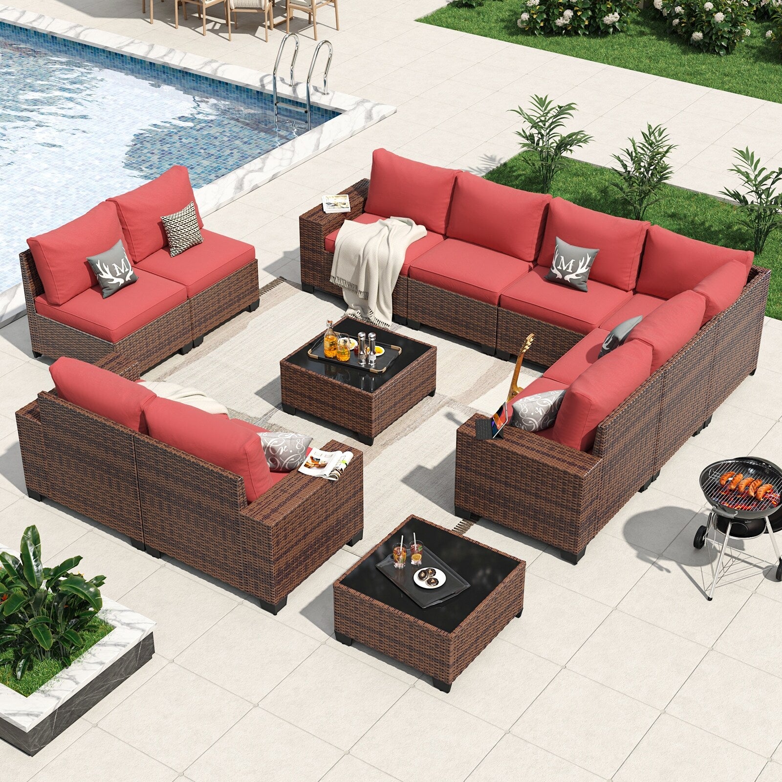 Patio Furniture Set , Outdoor Sectional Sofa Set