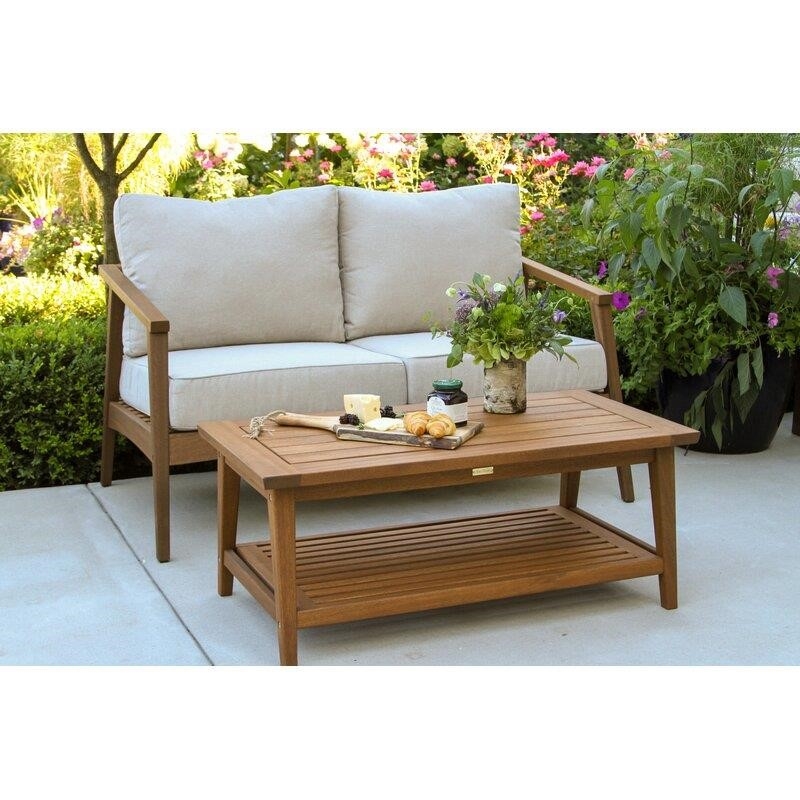 Fred Solid Wood 6 - Person Seating Group with Cushions