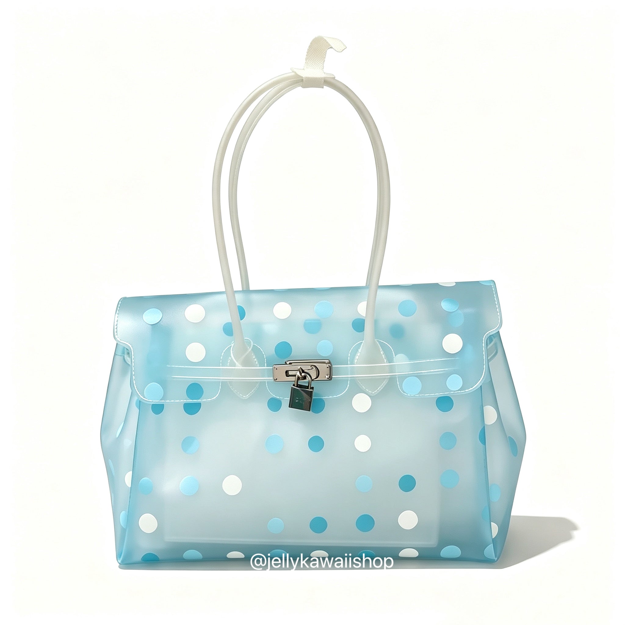 Girly Polka Dots Jelly Tote Shoulder Bag