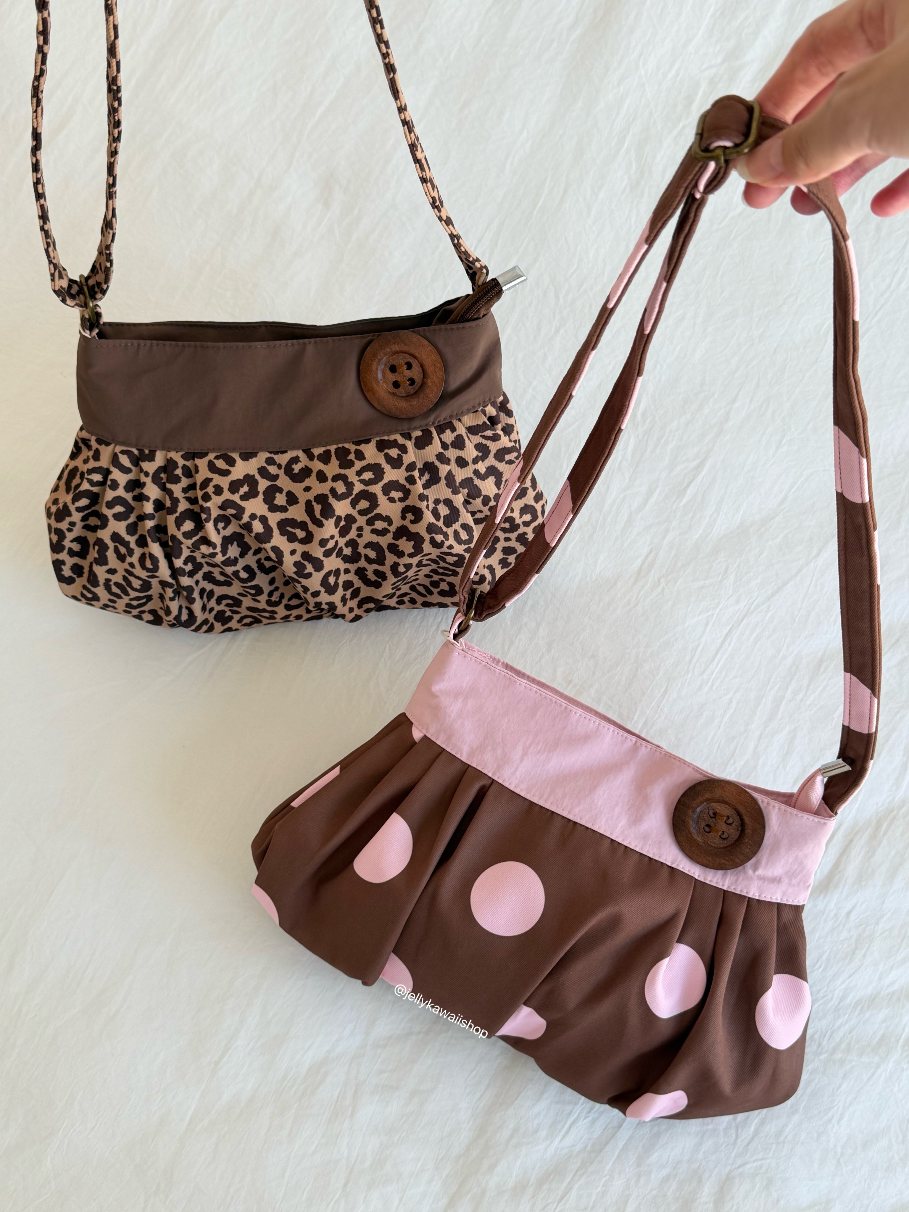 Girly Button Shoulder Bag