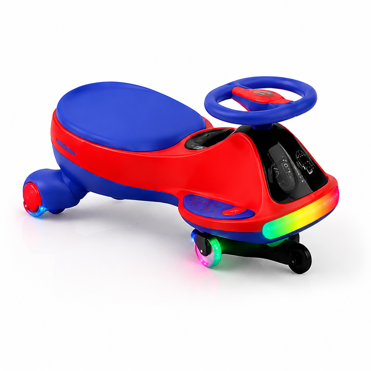 🔥 12V Electric Wiggle Car for Kids – LED Lights, Bluetooth Music & Rechargeable Ride-On Fun