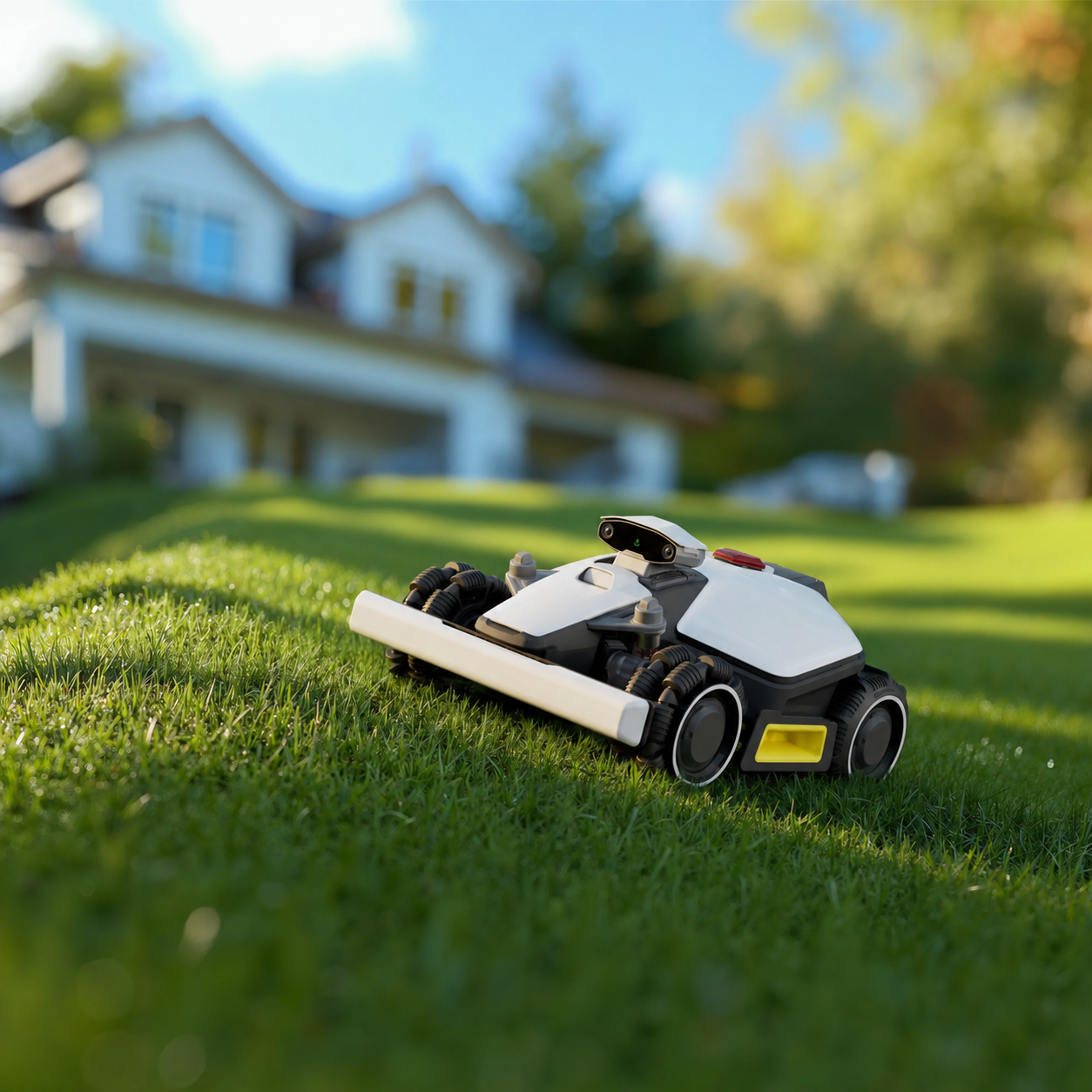 🔥 Smart All-Terrain Robotic Lawn Mower – RTK Precision Navigation, AWD Performance & Automatic Charging