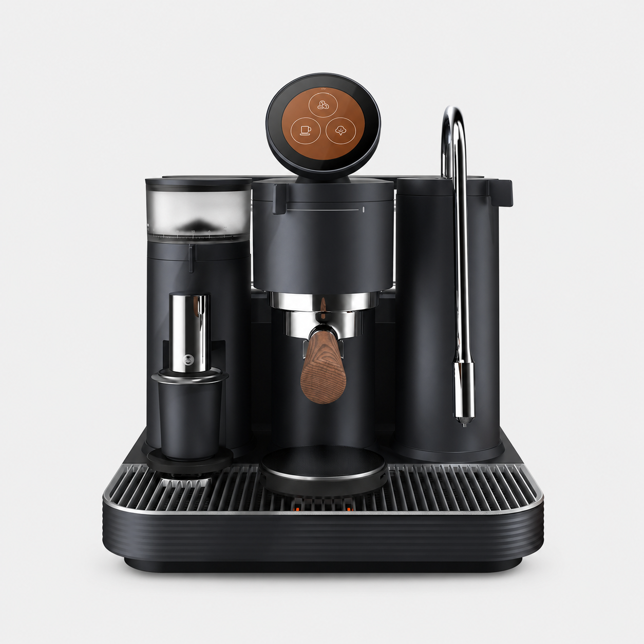 All-in-One Smart Espresso Machine with Grinder & Milk Frother – Complete Home Barista Coffee Maker Set