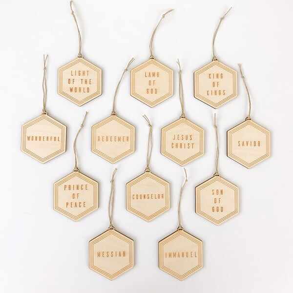Names Of Jesus Ornaments (25 Pcs) - Final Clearance – While Quantities Last