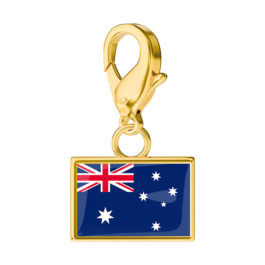 Flag & Map Charms Set
