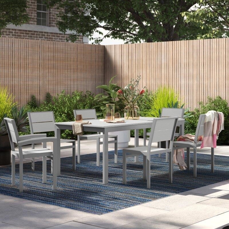 Fiona Rectangular 6 - Person 72'' Long Dining Set