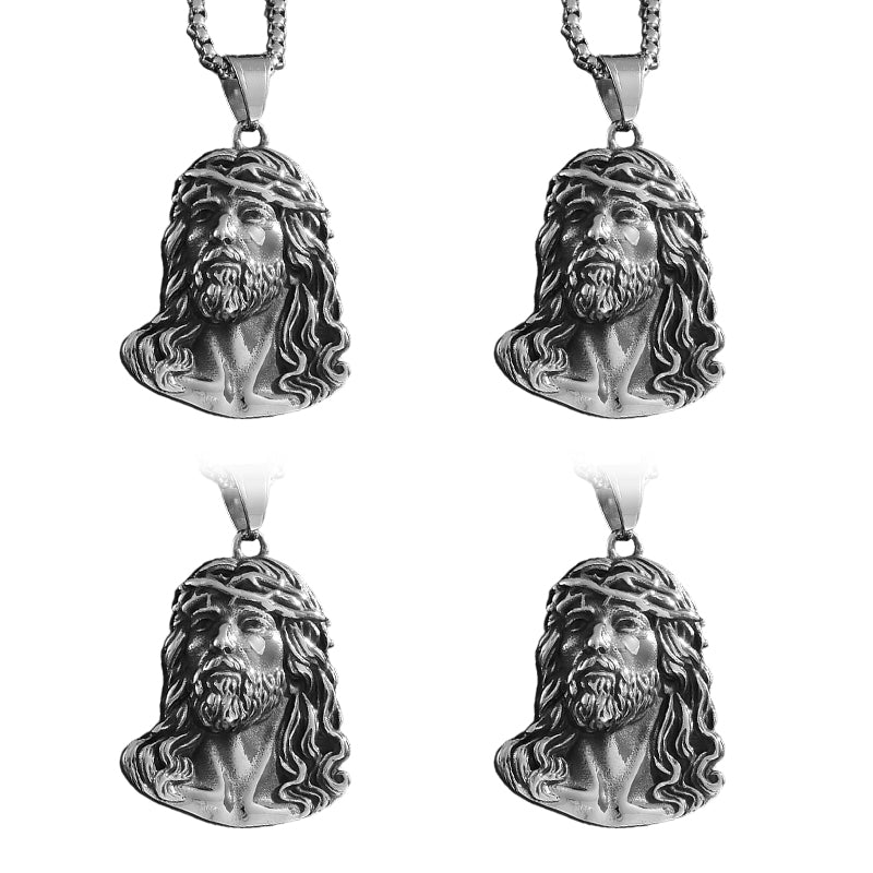 ⏳Limited-time 35% off⏰Jesus Head Pendant Necklace✝️📿
