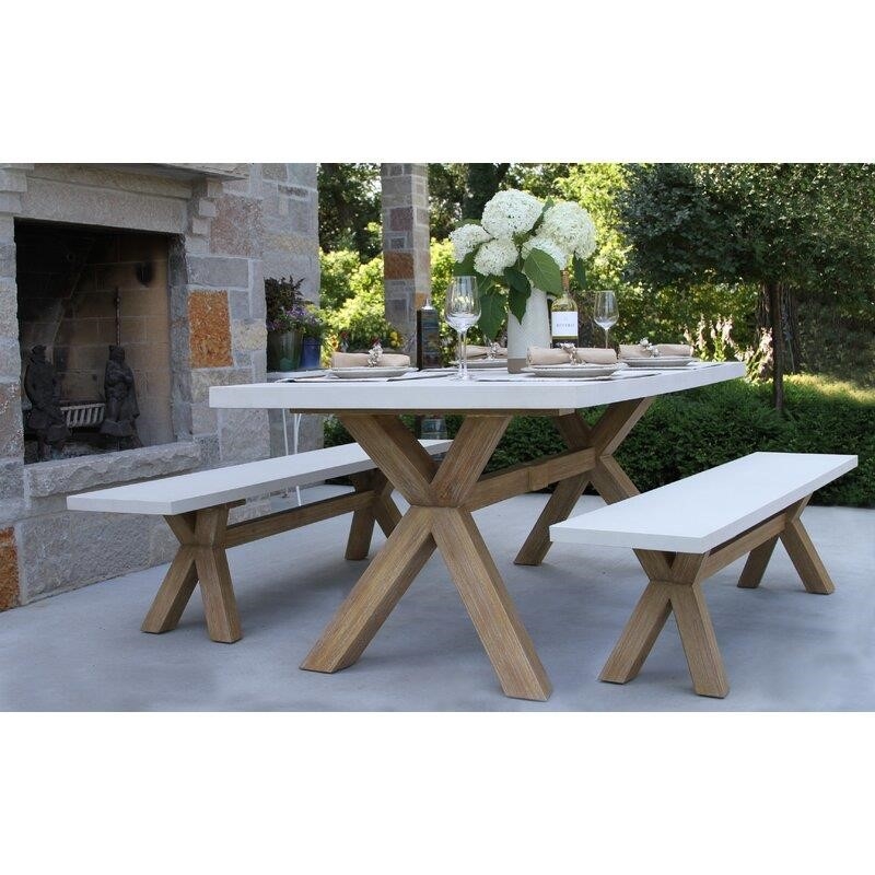 Rex Rectangular 6 - Person 74'' Long Dining Set with Cushions