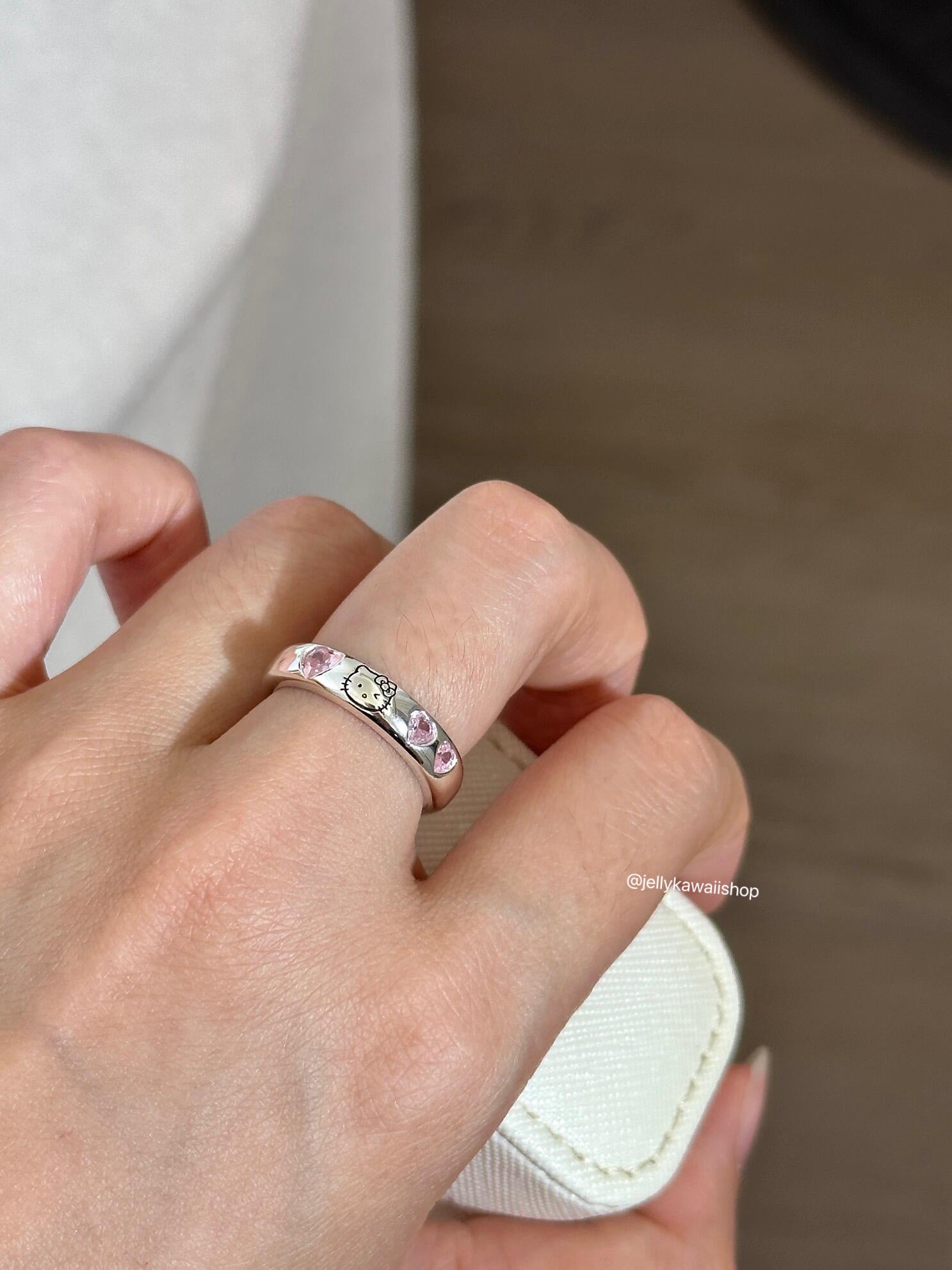 Hello Kitty & Daniel Couple's Adjustable Open Rings
