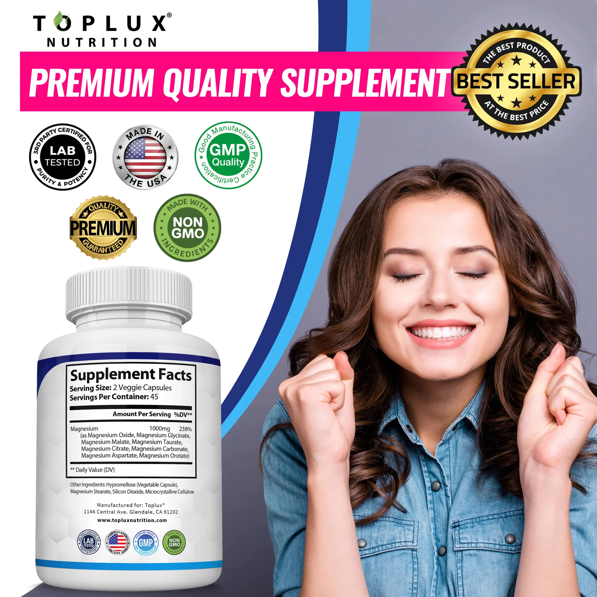 Magnesium Complex Capsules, 8 Forms