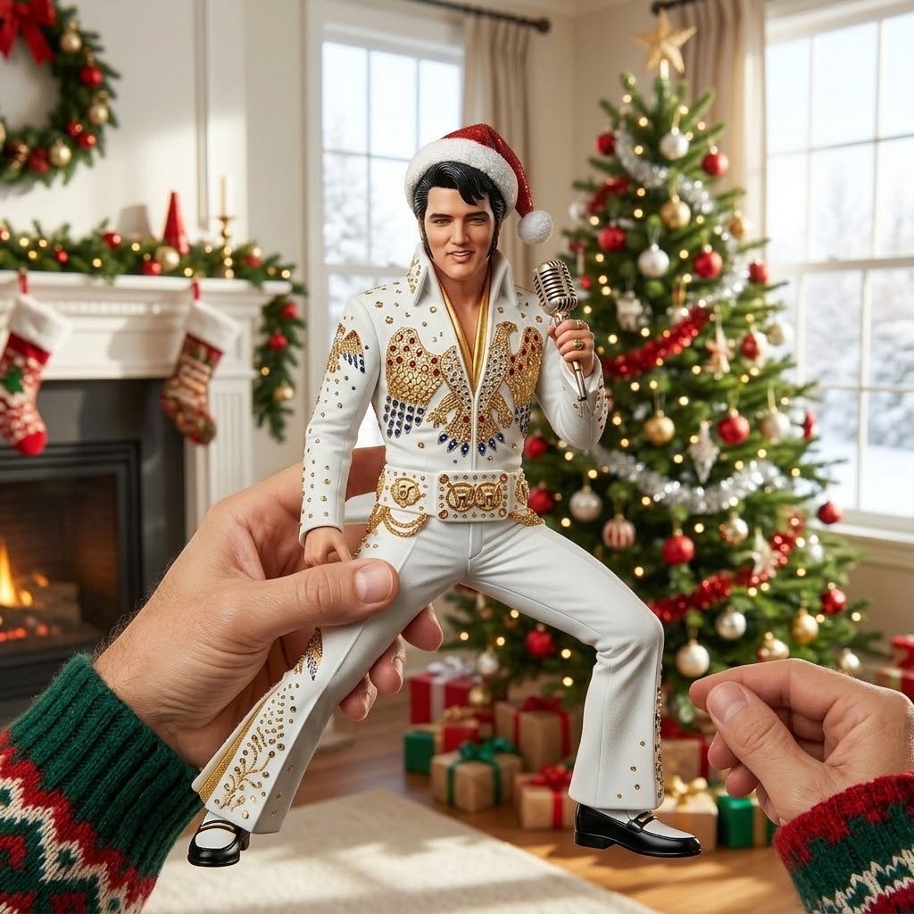 Rock Around the Christmas Tree: King of Rock 'n' Roll Ornament