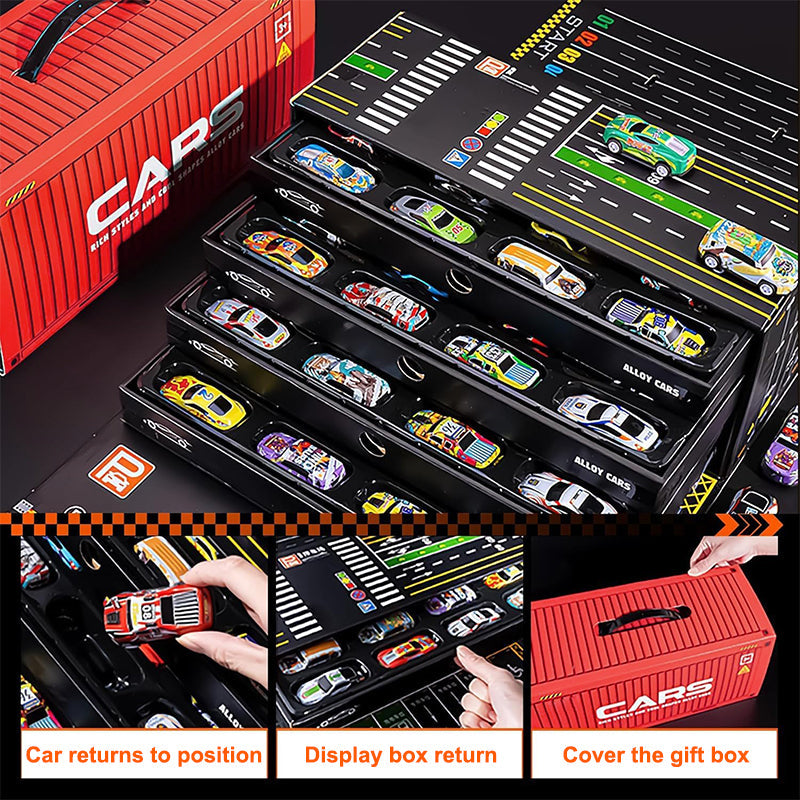 Gift set with mini pullback container for car 🚗🎁