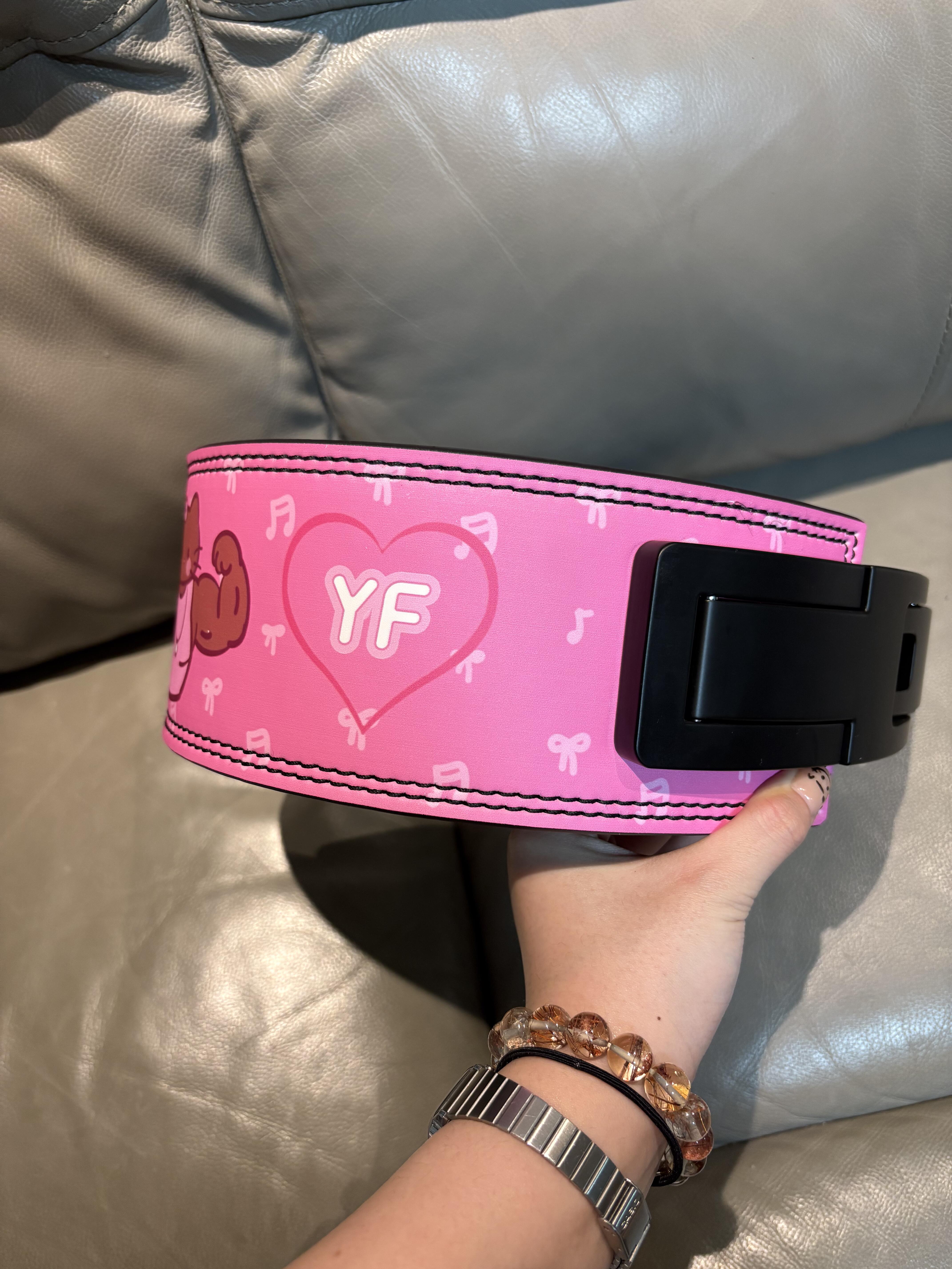 Hello Kitty Weight Lifting Belt Leather Gym Belts Back Support