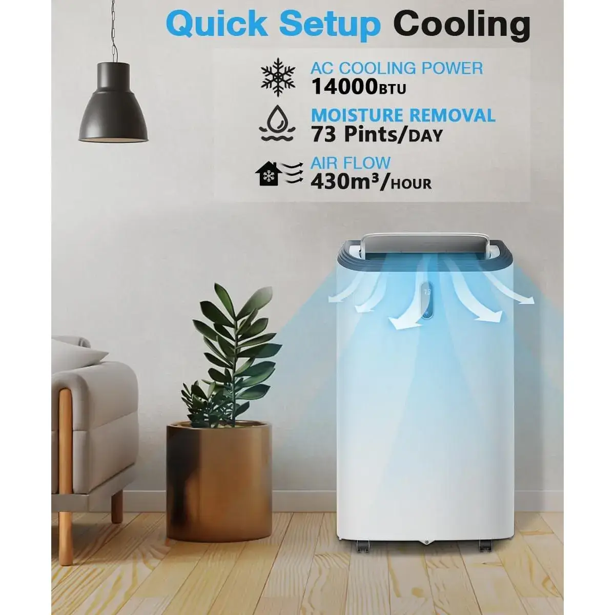 12000BTU-14000BTU Portable Air Conditioner