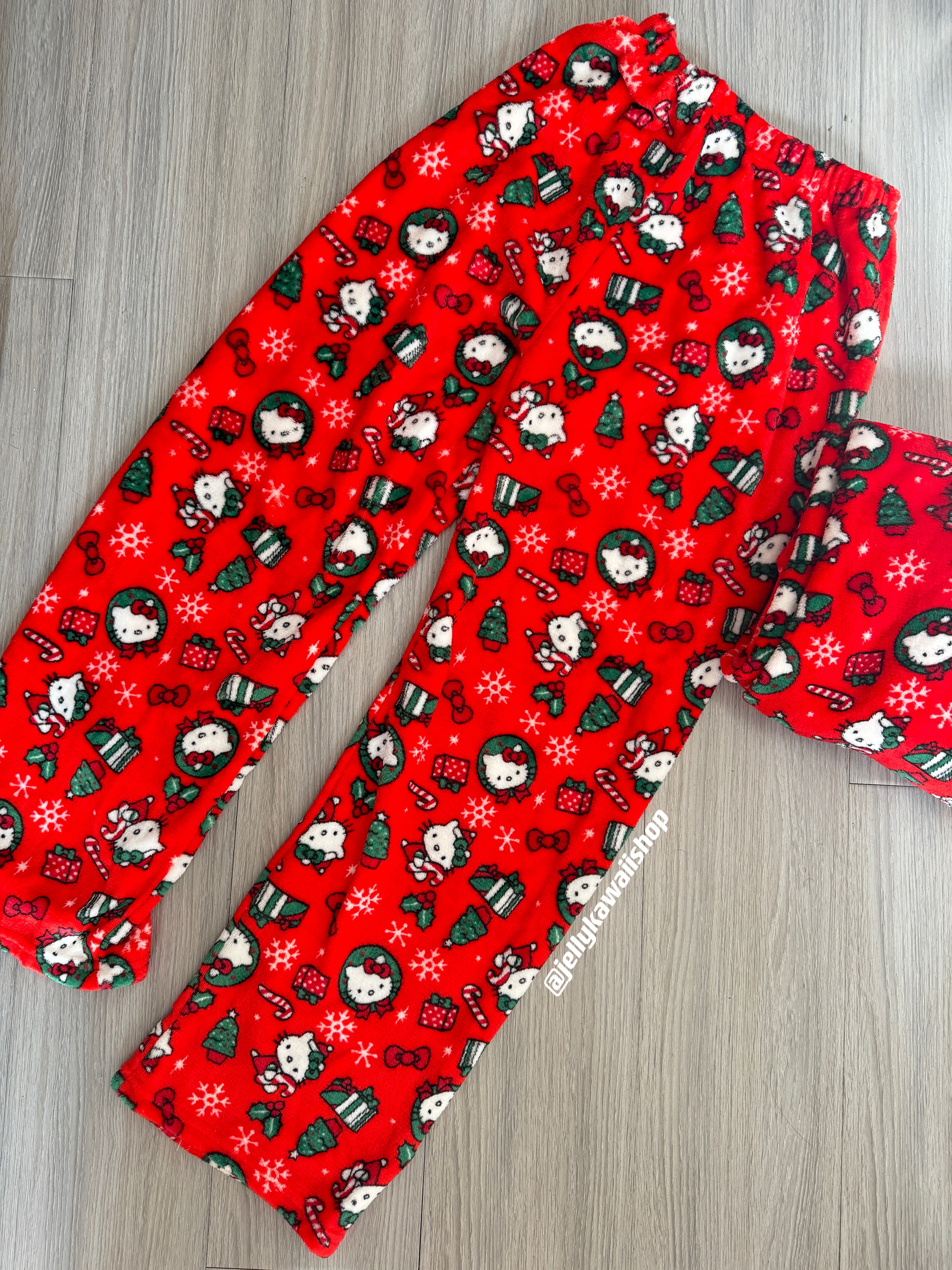 Hellokitty Christmas Pants Pajama Long Bottoms