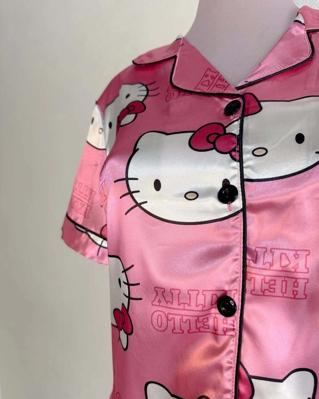 Sanrio Womens Silk Satin Pajama Sets（S-XXXL）
