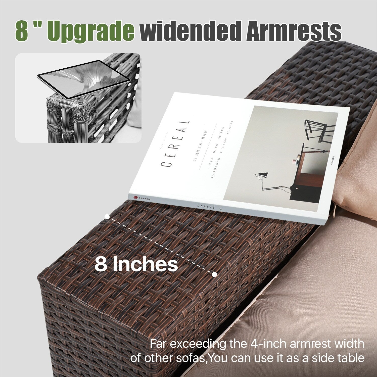 Patio Furniture Set , Outdoor Sectional Sofa Set