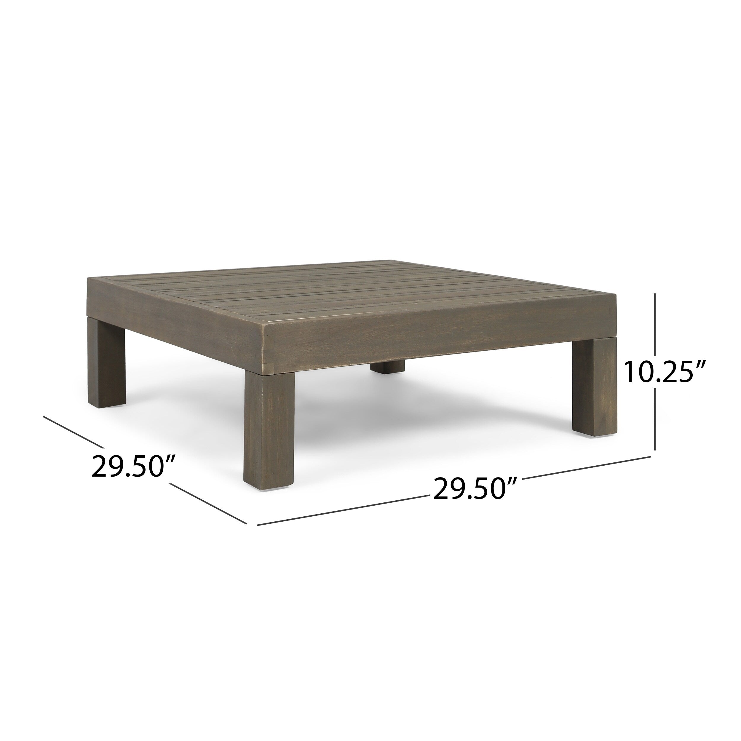 Brava Acacia Wood Outdoor Sectional Sofa by Christopher Knight Home