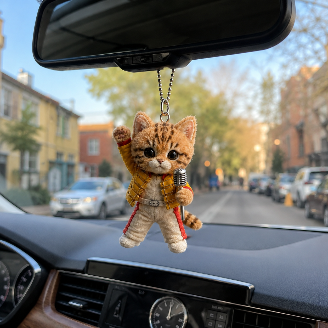 Rockstar Kitty Car Charm