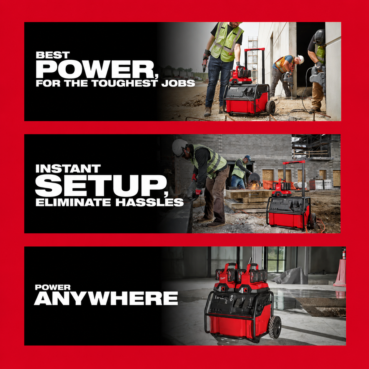 🔥Hot Jobsite Power Deal🔥 3300R ROLL-ON PACKOUT 7200W/3600W 2.5kWh Battery Power Station – Built for Tough Jobs