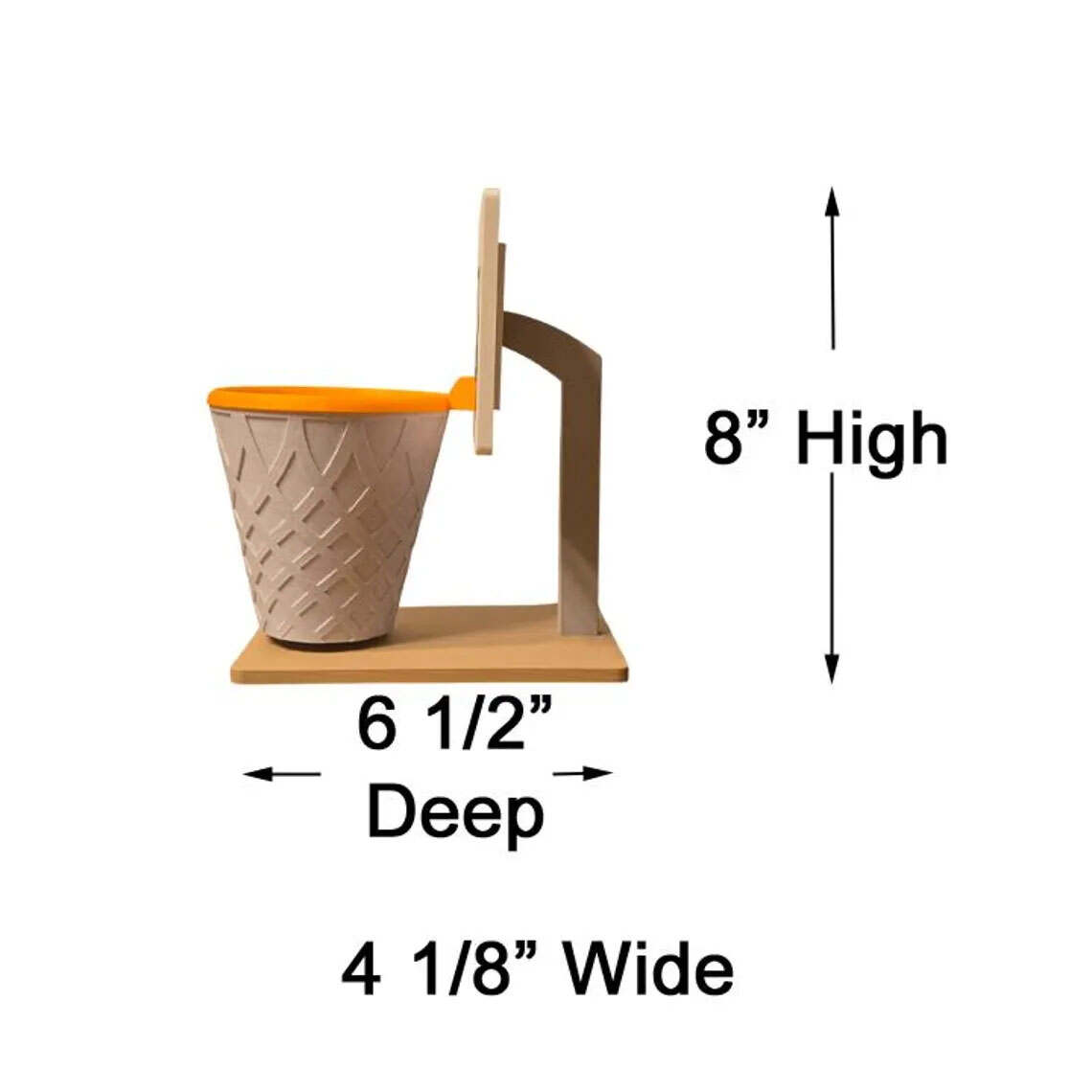 Basketball Net Pencil Holder with Backboard