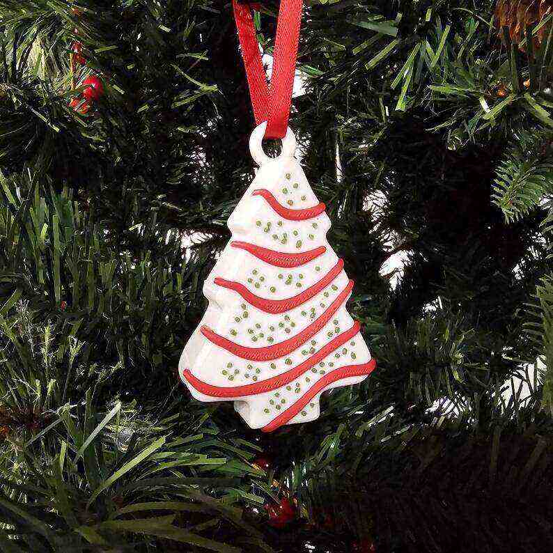 Christmas Tree Cake Ornaments Little Debbie