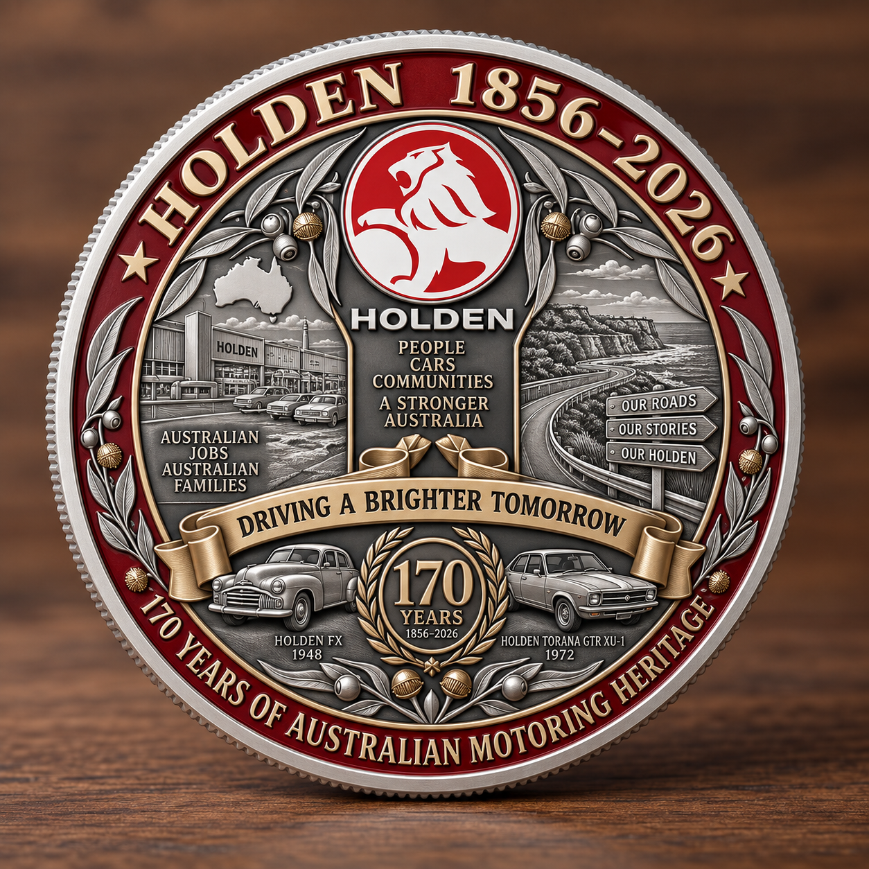 170 Year Australian Automotive Heritage Commemorative Collectible Coin
