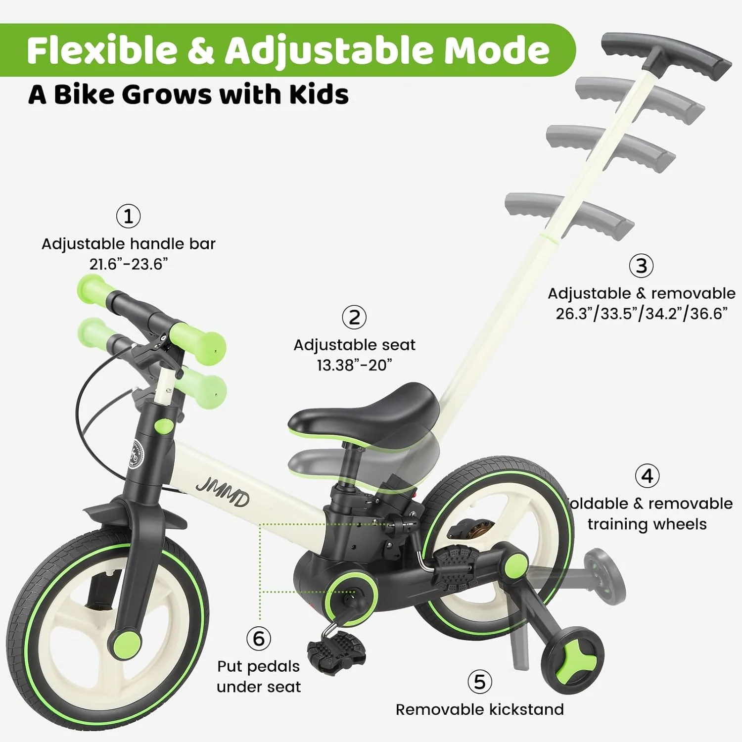 🏭 Factory Promotion – 6-in-1 Toddler Bike & Stroller with Training Wheels 🚲✨