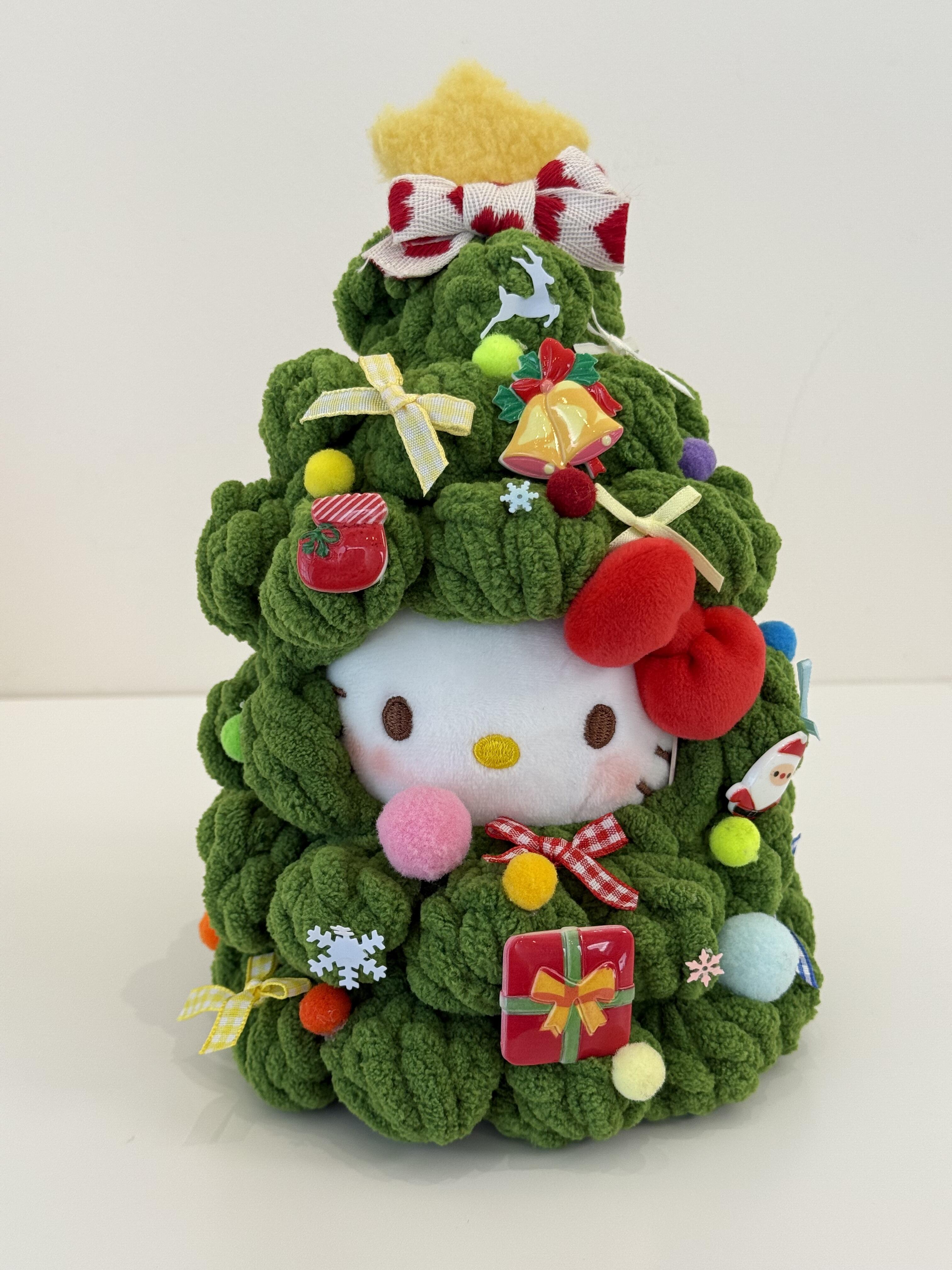 HelloKitty Christmas Tree Snowman Ornament Plushie