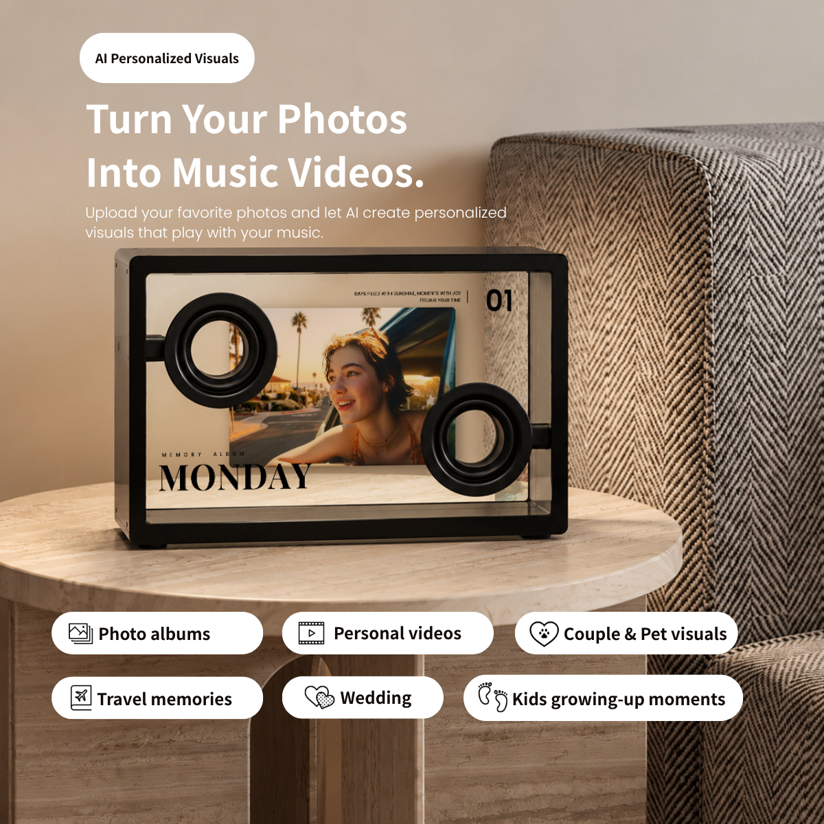 🏭 Factory Promotion – AI Lyric Transparent Speaker, See Your Music Come Alive 🎶✨